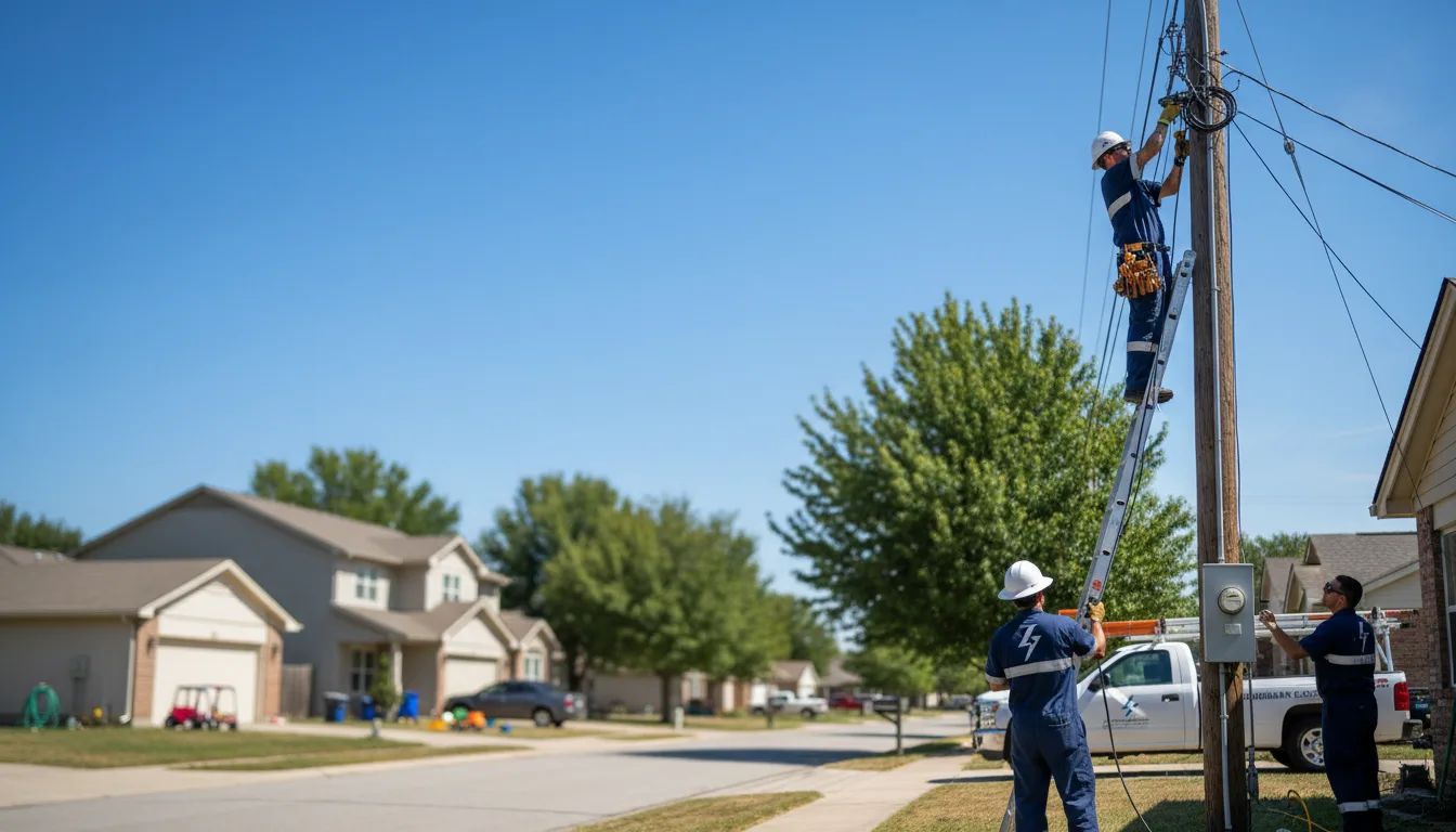 Residential electrician providing installation services in Wausa, NE